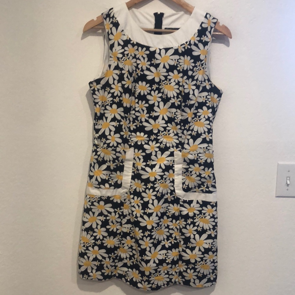 Smak Parlour black daisy print liberated fit & flare dress